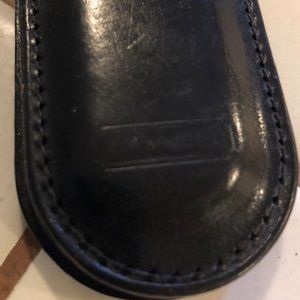 Coach Money Clip - Black Leather, Magnetic